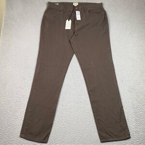 Todd Snyder Pants Men's Size 36 x 32 Brown Cotton Linen Slim Fit 5 Pocket